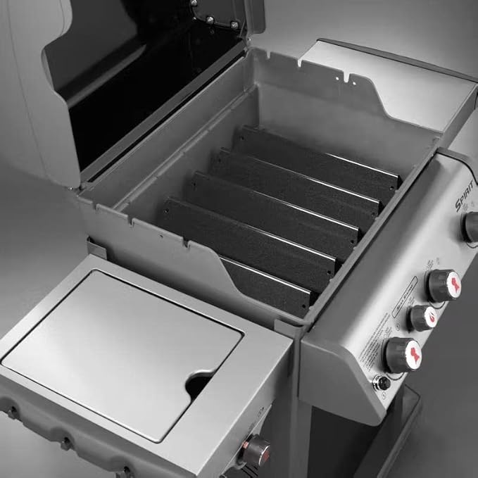7636 Flavorizer Bars for Weber Spirit 300 II 300 & GS4 Spirit II 300 Series, Spirit E310 E320 E330 S310 S320 S330 Grill with Front Control Knob，15.3 Inch Heat Tent for Weber 67046 69797 68843