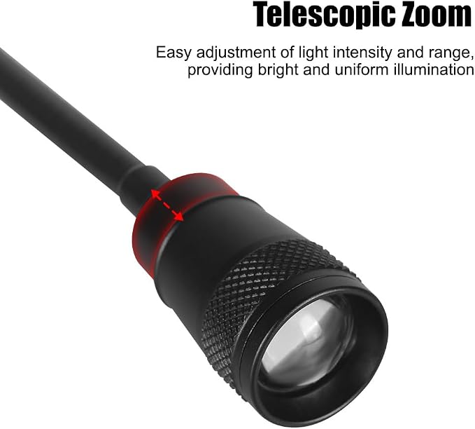 Grill Light, Zoomable Barbecue Lamp with Magnetic Base 360° Adjustable BBQ LED Lights for Outdoor Camping Workshop