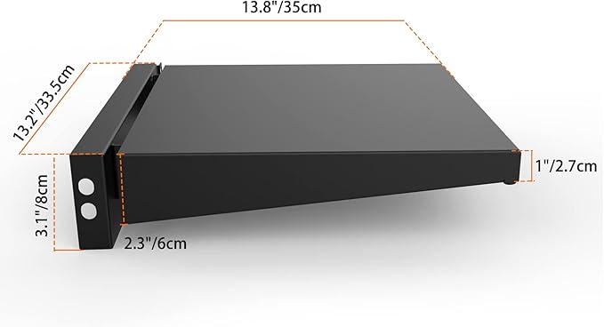 only fire Electric Smoker Side Shelf for Masterbuilt 30'' and 40''Digital Electric Smokers Grill - Add Extra Operation Space While Cooking, Black