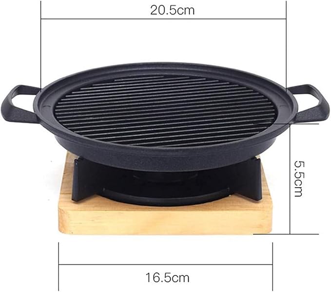 Barbecue Charcoal Grill Mini Grill Round with Desktop Portable Barbecue Outdoor Indoor Barbecue Charcoal Grill Mini 7inch Yakiniku Grill Nonstick Grill