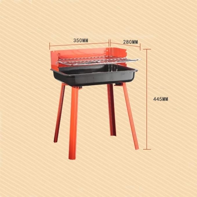 Folded Portable Charcoal Grill Outdoor Barbecue Charcoal Stainless Steel Kebab Grill Folding Grill Portable Grill Perfect for Camping