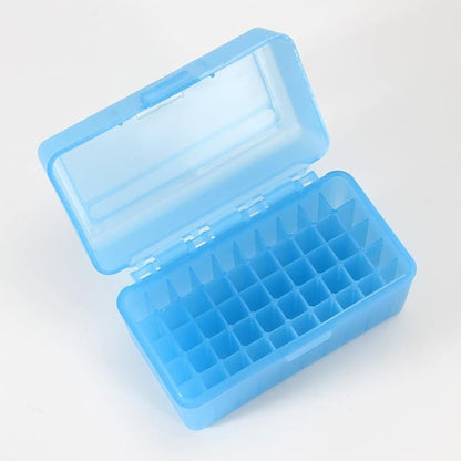 4.72 Inches 50 Round Flip-Top Plastic Rifle Ammo Storage Can | Waterproof Lockable Storage 9mm Ammo Box & Gun Accessories for Hunting | Magazine Holder & Ammunition Cases for Travelling