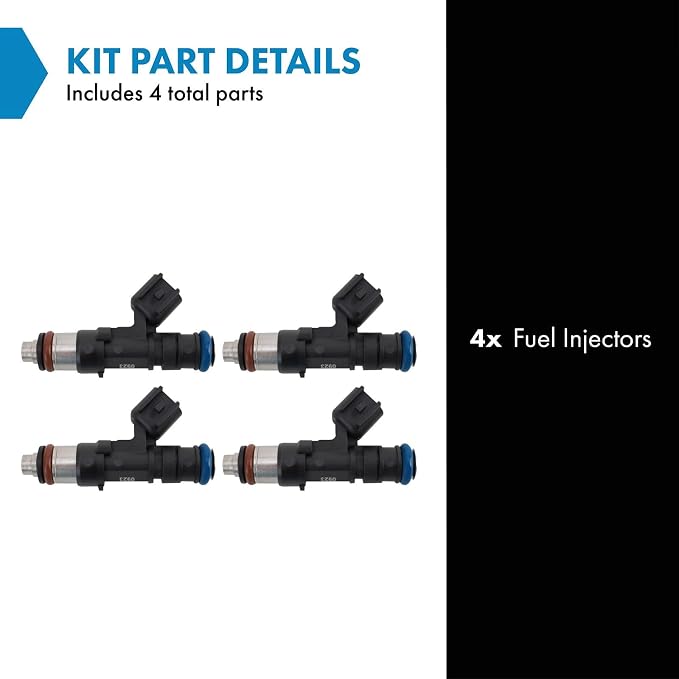 TRQ Fuel Injector Set | For 2012-2018 Ford Fiesta