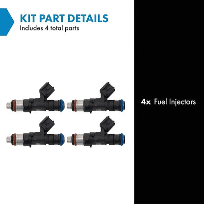 TRQ Fuel Injector Set | For 2012-2018 Ford Fiesta
