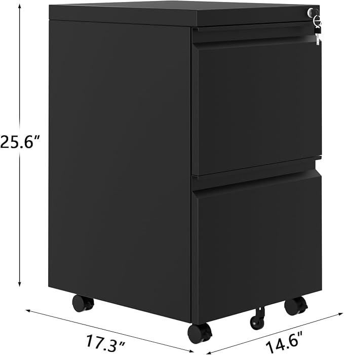 IDEALHOUSE 103" Heavy-Duty Rolling Garage Storage Cabinet, Locking Metal Cabinet with Workbench Top & Adjustable Shelf, Mobile Workshop Organizer for Home Office