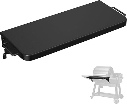 AJinTeby BAC604 Folding Shelf for Traeger Ironwood, Ironwood XL, Timberline, Timberline XL, 22" x 11" P.A.L. Pop-and-Lock Folding Front Shelf for Traeger Accessory
