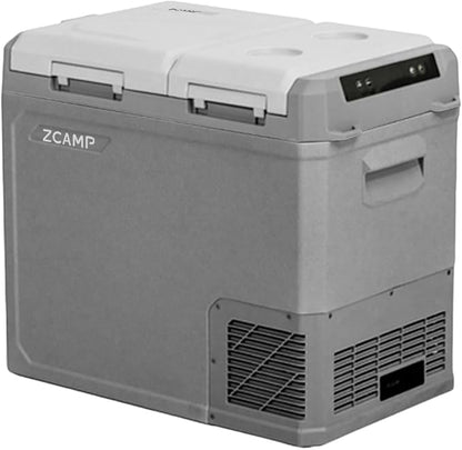 GES55 Portable Freezer,Dual Zone 12 Volt Car Refrigerator,43QT(41L) 12v cooler Fast Cooling Fridge, with 12/24V DC 100-240V AC for Camping, Outdoor, Travel, RV, Truck