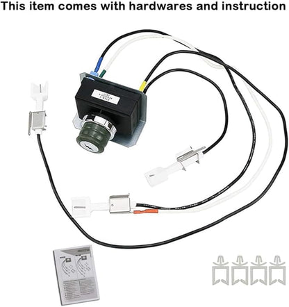 Uniflasy Grill Parts for Weber Genesis 300 Series with Front Control, Fits Genesis E310 E320 S310 S320 EP310 EP320, 7524 Cooking Grates, 62752 Burner Tubes, 7620 Flavorizer Bars & 7628 Igniter