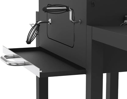 Heavy Duty 24-Inch Charcoal Grill, Black