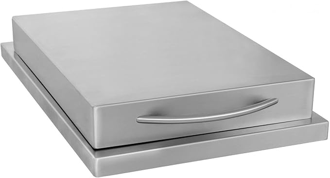 Blaze Grills BLZ-SB1-LP 12,000 BTU Drop In Stainless Steel Conventional Propane Gas Single Side Burner Cooking Accessory with Closing Shield Cover