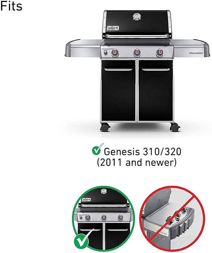 Uniflasy 1836-13 7628 Grill Igniter Kit for Weber Genesis 310, Genesis 320 Gas Grills with Front Mounted Control (2011 - Newer), Electronic Igniter Kit for Weber Genesis 300 Series