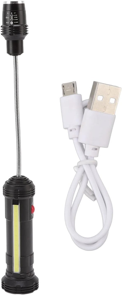 Magnetic BBQ Grill Light, Heat LED Work Lamp with Flexible Gooseneck and Telescopic Zoom, for Barbecue Cooking Camping Outdoor