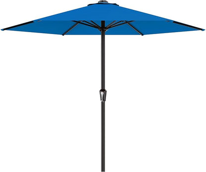 AreShark 11 FT Patio Umbrella for Outdoor, Outdoor Table Umbrella with Push Button Tilt and Crank, Outdoor Patio Umbrellas with 6 Sturdy Ribs, Patio Umbrellas for Market, Garden, Pool (Royal Blue)