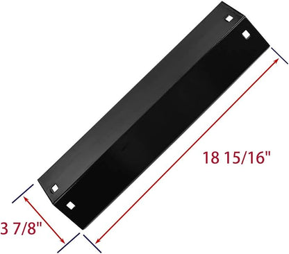 Grill Replacement Parts for Char Griller Chargriller 5050 5650 3001 Grills, Porcelain Steel Heat Plate, Heat Shield, Flame Shield, Burner Cover, Flavor Bars Replacement for Chargriller, King Griller