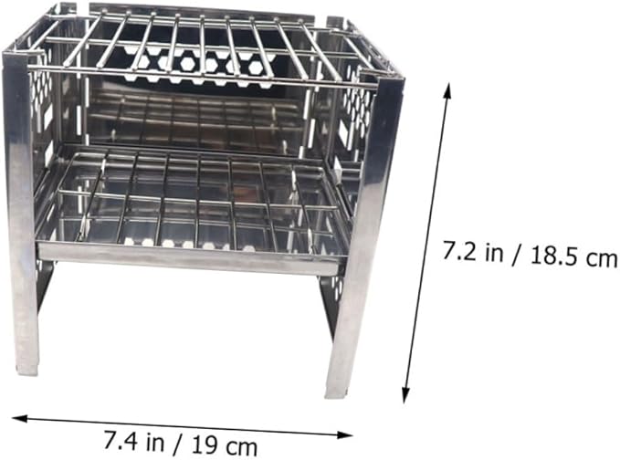 Mini Firewood Burner Tool Compact Bbq Stove for Garden Camping Hiking Charcoal Grill Folding Design
