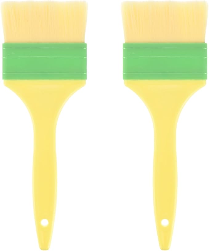 M METERXITY 2-Pack Pastry Brush, Soft Basting Baking BBQ Oil Brush for Cooking/Barbecue/Kitchen [3"]