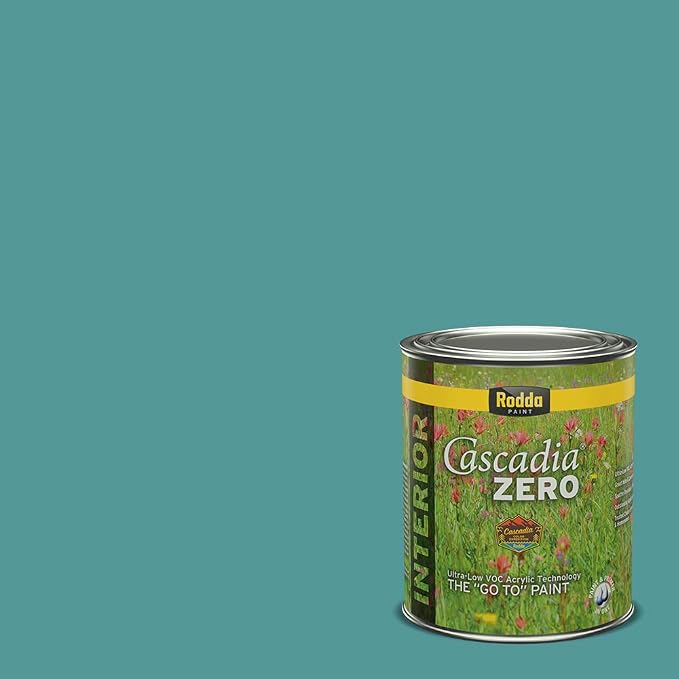 Rodda Paint CASCADIA ZERO Interior Satin Paint & Primer in One, Quart, Atmosphere