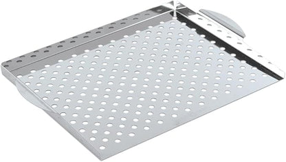Nordic Ware Naturals Perforated Grill Topper, Aluminum, 14.3 x 11.4 Cooking Surface