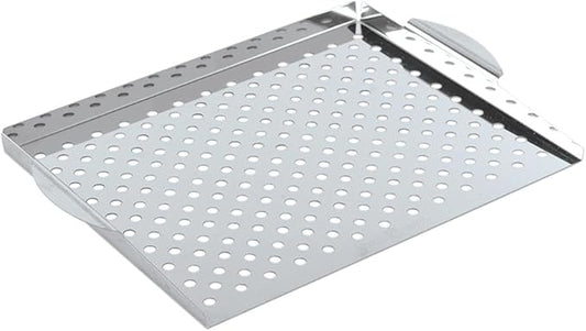 Nordic Ware Naturals Perforated Grill Topper, Aluminum, 14.3 x 11.4 Cooking Surface