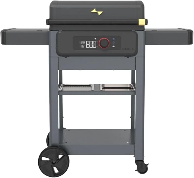 Current® Model G Griddle, Smart Electric Outdoor Flat Top BBQ Grill with 200°F to 600°F Range for Searing & Roasting, Digital Precision, Apartment-Friendly & Weather-Resistant, Onyx