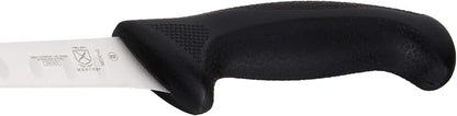 Mercer Culinary M23010 Millennia Black Handle, 10.3-Inch Granton Edge, Salmon, Slicer