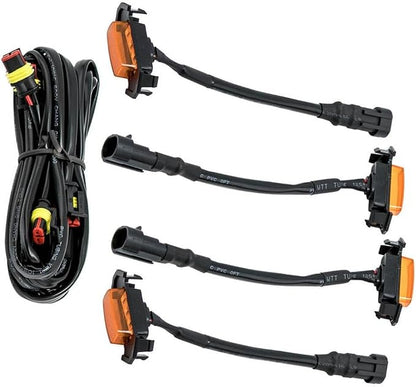 12V 24V DC Grille LED Lights with Yellow Amber Lens Compatible with 2016+ Tacoma TRD Pro Models