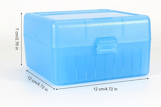 100 Round Rifle Ammo Can | Ammo Box | Flip-Top Ammo Bullets Case | Storage Box | Magazine Holder | Tool Box Storage for Travelling | Plastic Field Boxes | Locking Ammo Can