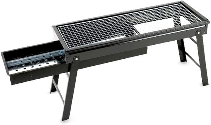 Foldable Portable Camping BBQ Grill Family Home Outdoor Heavy Folding Charcoal Barbecue Cooking Grill Picnic Accessories