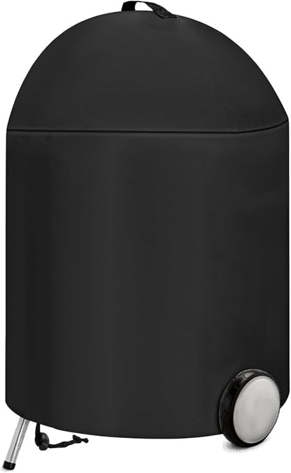 22 Inch Charcoal Kettle Grill Cover for Weber Grill, for Weber 22 Inch Master Touch Charcoal Grill, 600D Heavy Duty Waterproof Replacement for 7150, Outdoor BBQ Covers