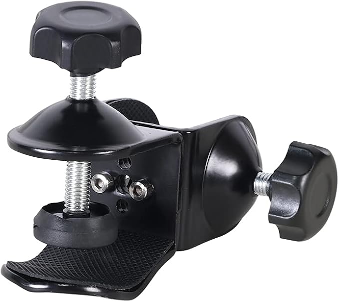 Universal Multifunction Dual C-Clamp, Paired with NextLED NT-7728 NT-7647-F Magnetic BBQ Gooseneck Grill Light, For Handle and Stainless Surface, Compatible for Weber, Traeger, Green Egg Grills