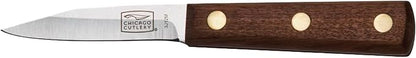 Chicago Cutlery 7-1/2-Inch Kitchen Knife with Sharp Stainless Steel Blade for Slicing, Professional Fillet Knife with Ergonomic Walnut Tradition Handle | Precision Cutting | Full Tang Construction | Small Fruits and Veggies Prep | Comfortable Grip | Ki...