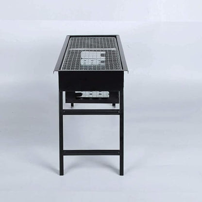 Portable Charcoal Grill Stainless Steel BBQ Grill Folding Lightweight Camping Outdoor Barbecue Grill for Picnics Garden Cooking,A-1