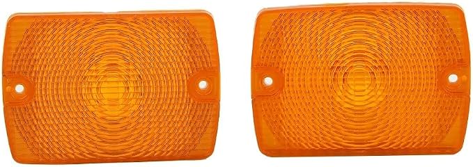 Front Grill Indicator Lights Smoked Amber for Jeep for wrangler YJ 1987-1995 Corner Lamp Replacement