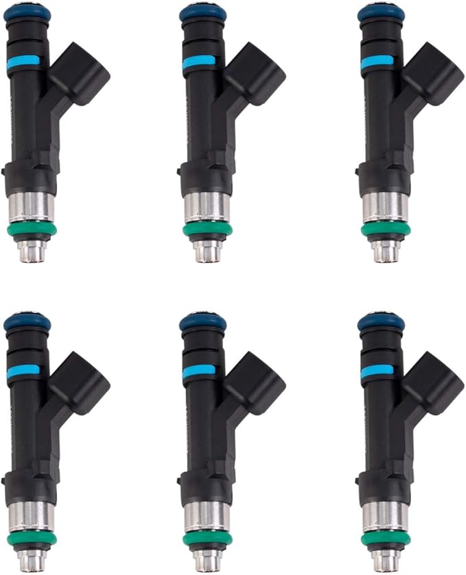 TRQ Fuel Injector Set of 6 Kit | For Dodge Jeep Ram Mitsubishi Pickup 3.7L