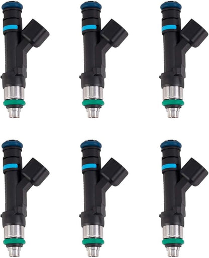 TRQ Fuel Injector Set of 6 Kit | For Dodge Jeep Ram Mitsubishi Pickup 3.7L