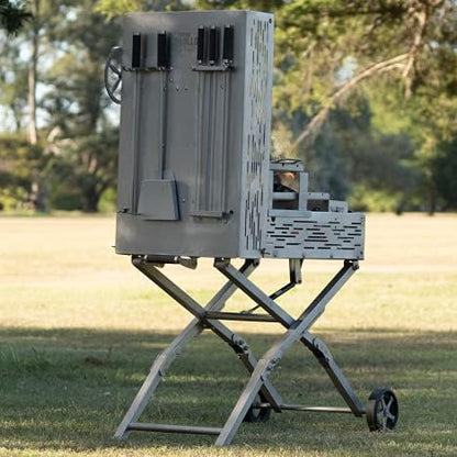 Camping Grill Premium - Stainless Steel Portable Charcoal Grill - BBQ