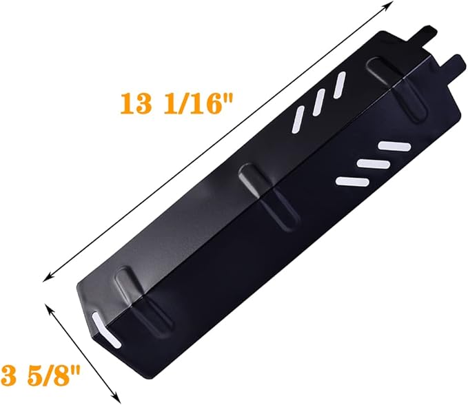 P9156A (3-Pack) Porcelain Steel Heat Plate for Backyard Grill BY13-101-001-11,BY14-101-001-01, GBC1429W, GBC1429W-C, Uniflame GBC1329W, GBC1403W