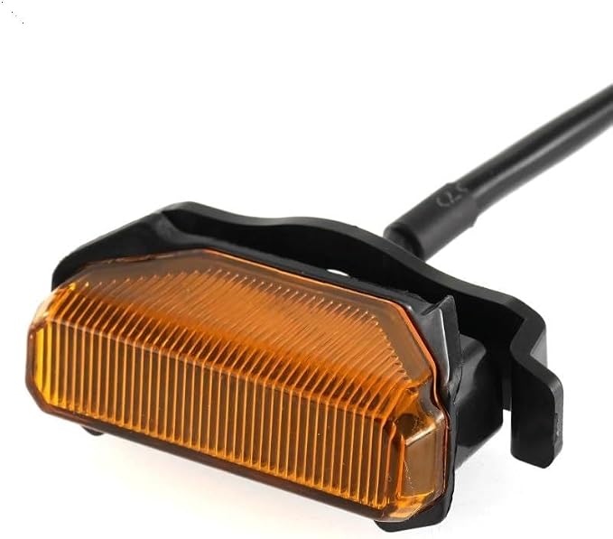 3Pcs/Set 12V Front Grille Lights Fit For Toyota Tundra TRD Pro 2019 2020 2021 Car External Grill DRL Singal Lamp(Smoke Lens Yellow)