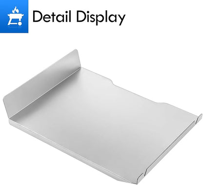 KIT0438 Drip Tray Replacement Parts for Traeger Ironwood 650 Drip Pan TFB65BLF TFB65BLFC Redland 650 TFB65BVH Electric Pellet Smoker Grease Tray Drip Plate KIT0438-AMP Parts Accessories