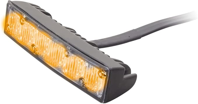 Heise - 6-LED Grille Marker Lights - Amber - Municipality Series (HE-MUGRL-6A)