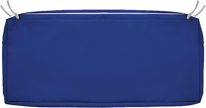 NettyPro Patio Bench Swing Loveseat Cushion Covers, Water Resistant UV Protection Outdoor Furniture Cushion Slipcovers with Zipper, Navy, 45 x 18 x 3 Inch