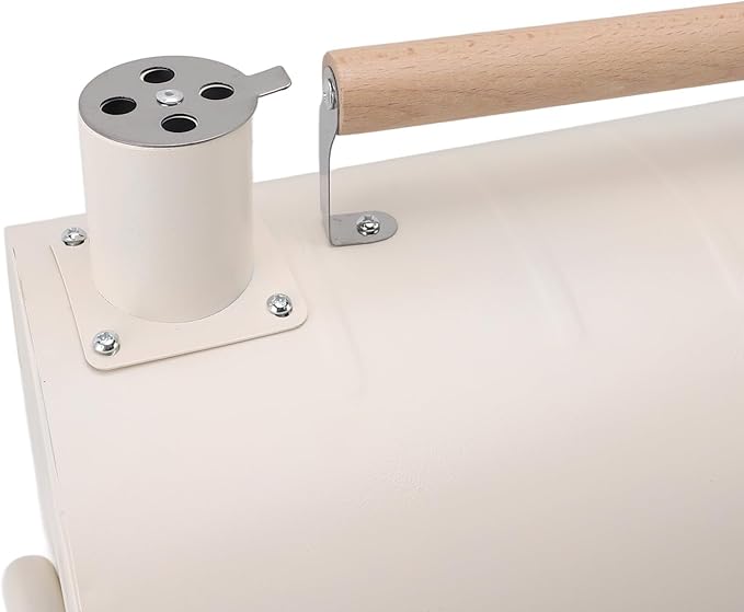 Duplex Grill, Villa Patio Grill Outdoor Camping Picnic Charcoal Braised Grill Home Smokeless Barbecue Large Duplex American Bbq(White (With Baking Sheet))