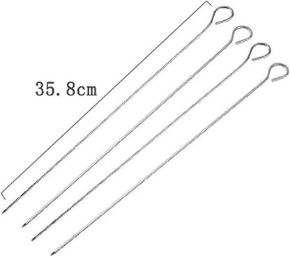 BBQ Grill Tools Set with Carry Bag Stainless Steel Barbeque Accessories for Camping & Backyard (7in1)