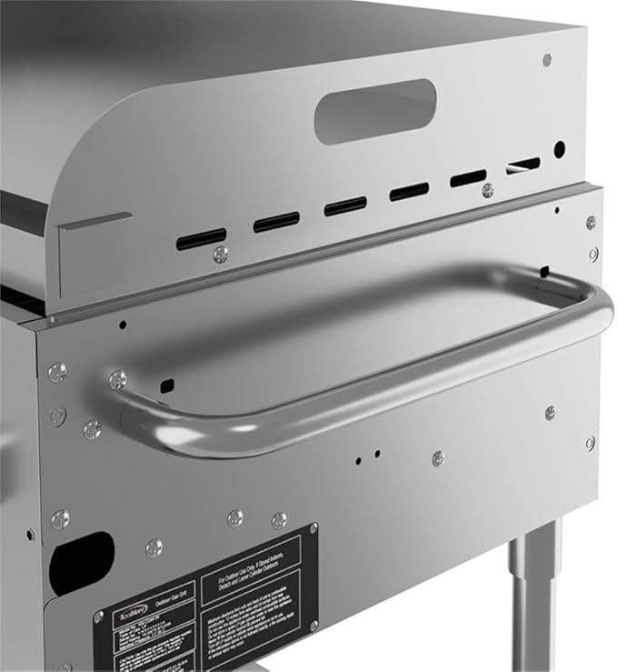 Pemberly Row 72" Stainless Steel Commercial Outdoor Propane Grill – 10 Burners, Dual Griddles, Heavy Duty BBQ Gas Grill