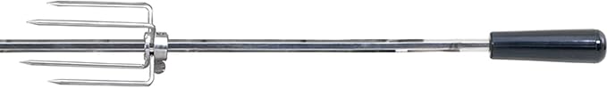 Cal Flame BBQ08856P4 4 Burner Rod Grill Rotisserie Kit, Silver