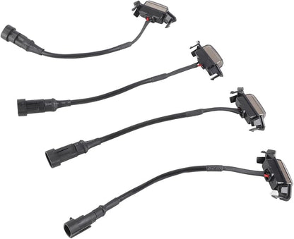 Tbest 4 Amber LED Grille Lights DC12V IP68 Bumper Grille Lamp Kit with High Brightness Daytime Running Lamps for PRO 2016-2018