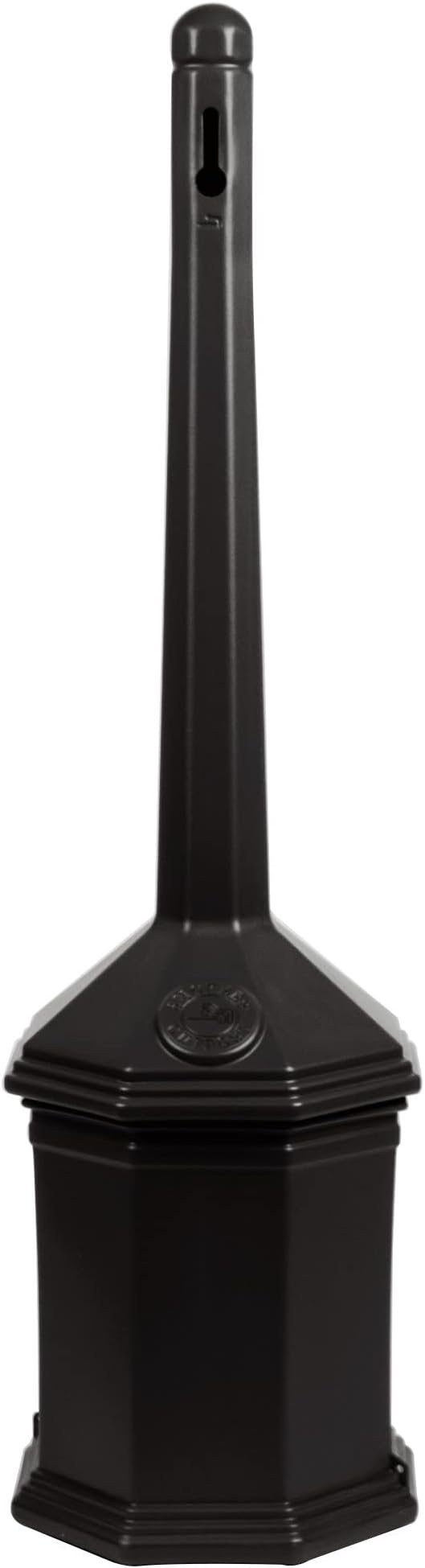 Commercial Zone 710301 Smoker’s Outpost Site Saver Cigarette Receptacle, Black, Plastic, 5 Quart