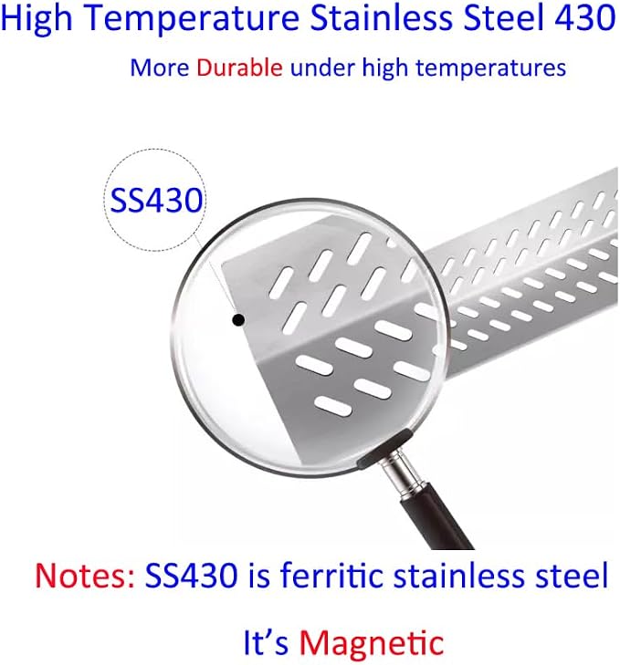5pcs 16516 Stainless Steel Burners for Bull Grill Replacement Parts + 5pcs 16631 Flame Tamer Flavor Bar + 4pcs 16520 Heat Plate Shield Set,Fits for Bull, Lion, Cal Flame 5 Burner Gas Grills