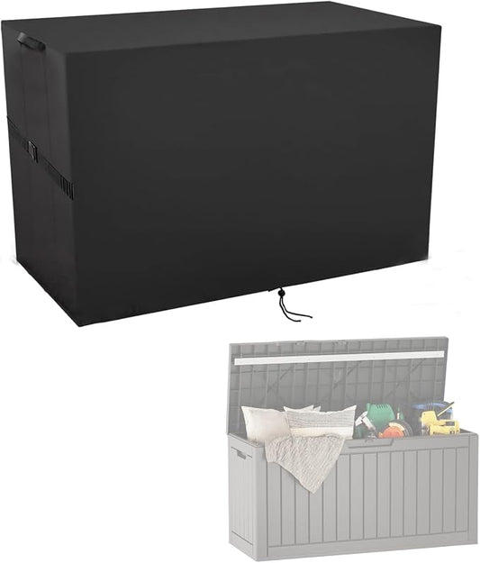 Deck Box Cover for EAST OAK 60 Gallon Outdoor Storage Box | Waterproof Resin Storage Bin Cover Deck Box Covers - 42"L x 17"W x 22"H