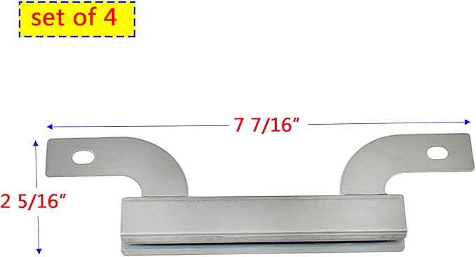Parts Kit DG132 Replacement for Gas Grill Brinkmann 810-1575-W Gas Grill Parts Kit (Stainless Steel Burner + Stainless Steel carry-over tubes + Porcelain Steel Heat Plate)